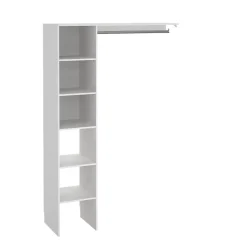 Kit dressing 1 colonne réversible coloris blanc Matai H. 200 x L. 130 x P. 45 cm