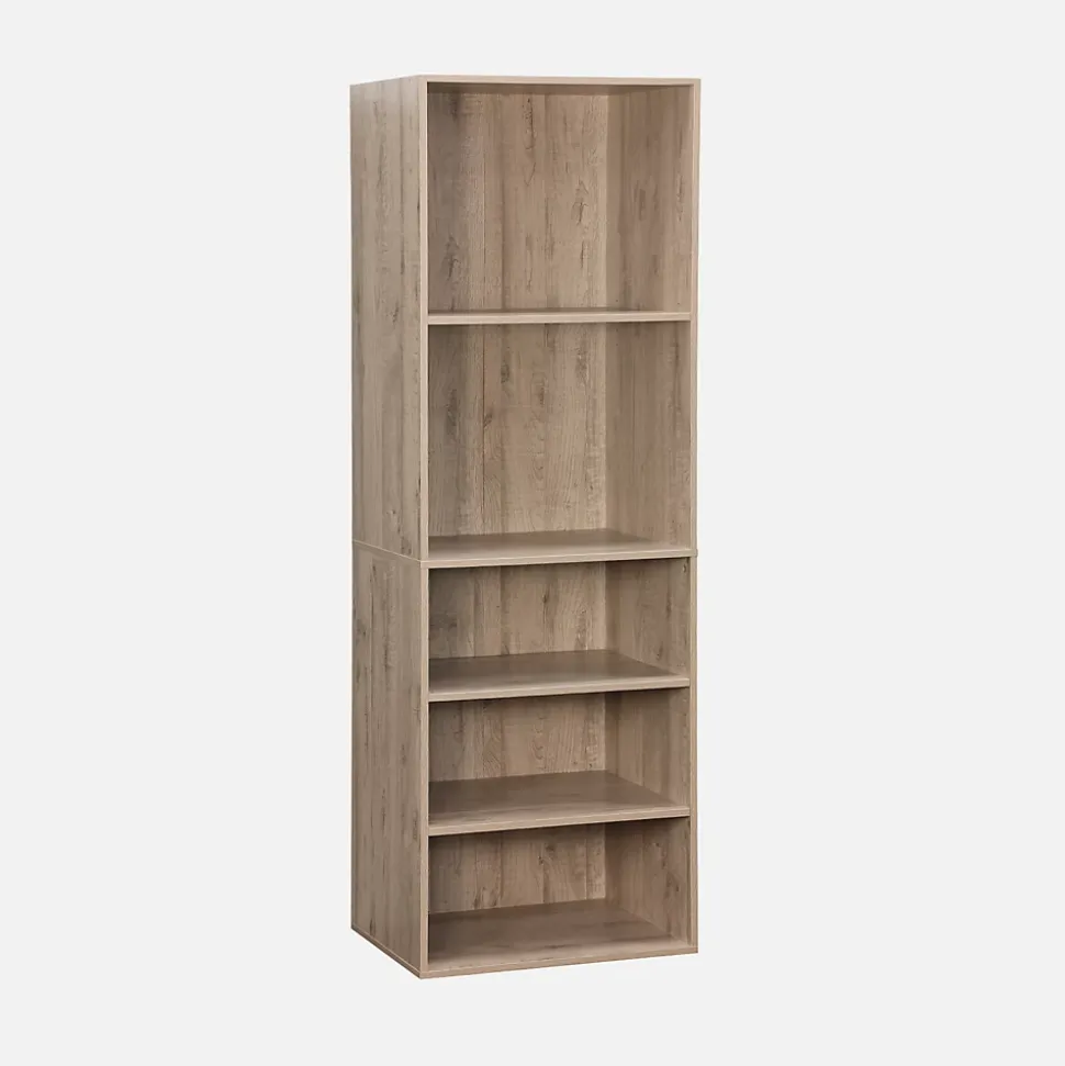 Kit dressing modulable avec 4 éléments. naturel. panneaux stratifiés