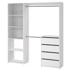 Kit dressing ouvert blanc Karisma 1 colonne L. 181,5 x H. 200,4 x P. 39,95 cm