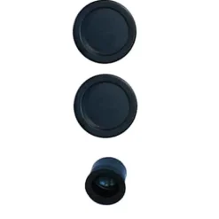 Kit pour porte coulissante noir bec de cane rosace ronde - EUROWALE - NO013