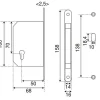 Kit pour portes coulissantes clé I - EUROWALE - NI012