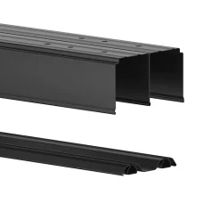 Kit rails de portes coulissantes GoodHome Arius noir 180 cm