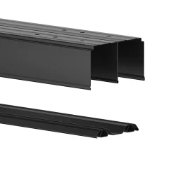 Kit rails de portes coulissantes GoodHome Arius noir 360 cm