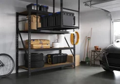 Kit rangement au plafond en métal GoodHome Rand H. 104,5 x L. 110 x P. 61.7 cm
