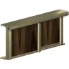 Kit SLID'UP 220 aluminium anodisé bronze pour 2 portes de placard coulissantes 18 mm - rail 1,8 m - 70 kg