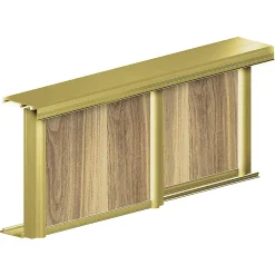 Kit SLID'UP 220 aluminium anodisé or pour 2 portes de placard coulissantes 18 mm - rail 1,8 m - 70 kg