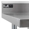 KuKoo Lot de Plan de Travail 180 cm en Inox & 2 Étagères Murales