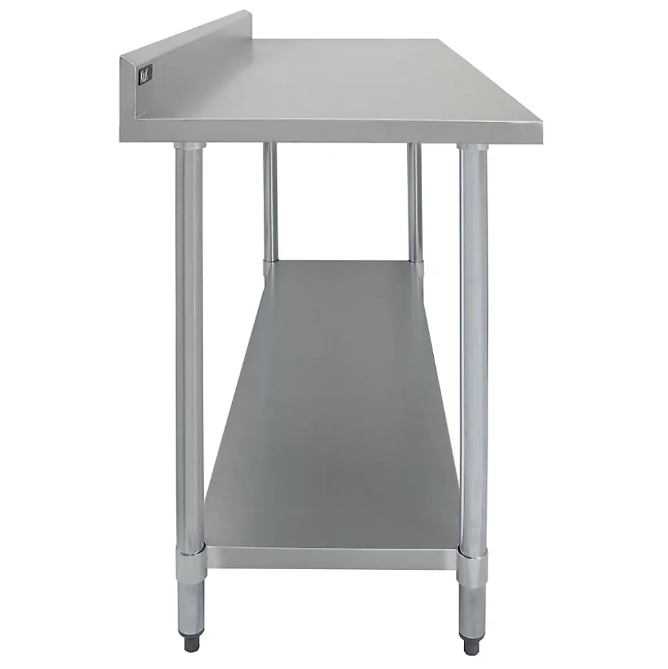 KuKoo Plan de Travail 180 cm avec Étagère d'Appoint à 1 Niveau