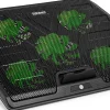 LC4 Refroidisseur pour ordinateur portable 5x ventilateurs Tapis anti surchauffe 2x ports USB Hauteur ajustable Duronic