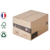 Lot 50 cartons déménagement hauteur modubale : variable - 50 x 40 x 20-30 cm - Poignées renforcées - 2 adhésifs offerts