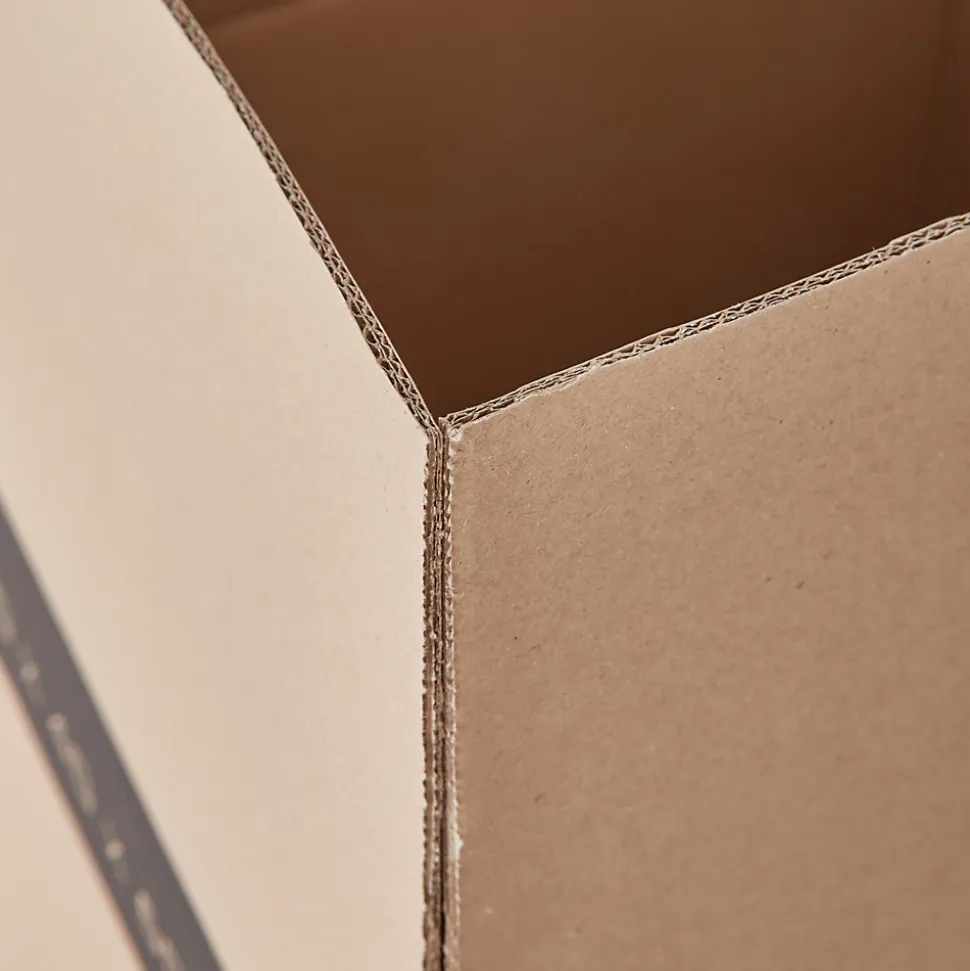 Lot 40 cartons déménagement L haut - 40 x 40 x 60 cm - Poignées renforcées - 2 adhésifs offerts