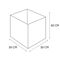 Lot 2 de cubes de rangement pliable losange
