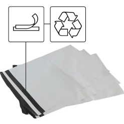 Lot 120 enveloppes pour expédition - 27 x 30 cm - Fermeture adhésive - Opaques, étanches et indéchirables