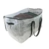 Lot 24 Grands Sacs Déménagement transparent, Rangement Et Transport Ultra Résistant - Réutilisable - Poignées Solides - 100L