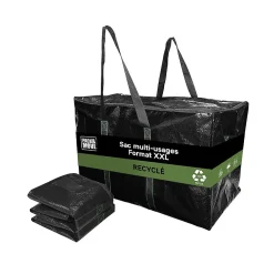Lot 2 Grands Sacs Déménagement Recyclé - Rangement Et Transport Ultra Résistant - Réutilisable - Poignées Solides - 100L