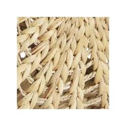 Lot 6 paniers pliables jonc de mer motif soleil 31 x 31 x 31 cm