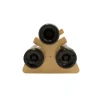 Lot 8 ranges-bouteilles en bambou naturel 24,5 x 18,5 x 16 cm