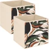 Lot de 2 boites de rangement LAURIA