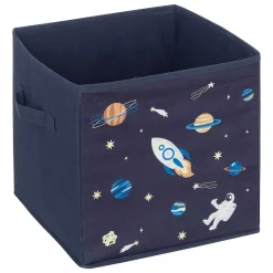 Lot de 2 boites de rangement Espace en tissu