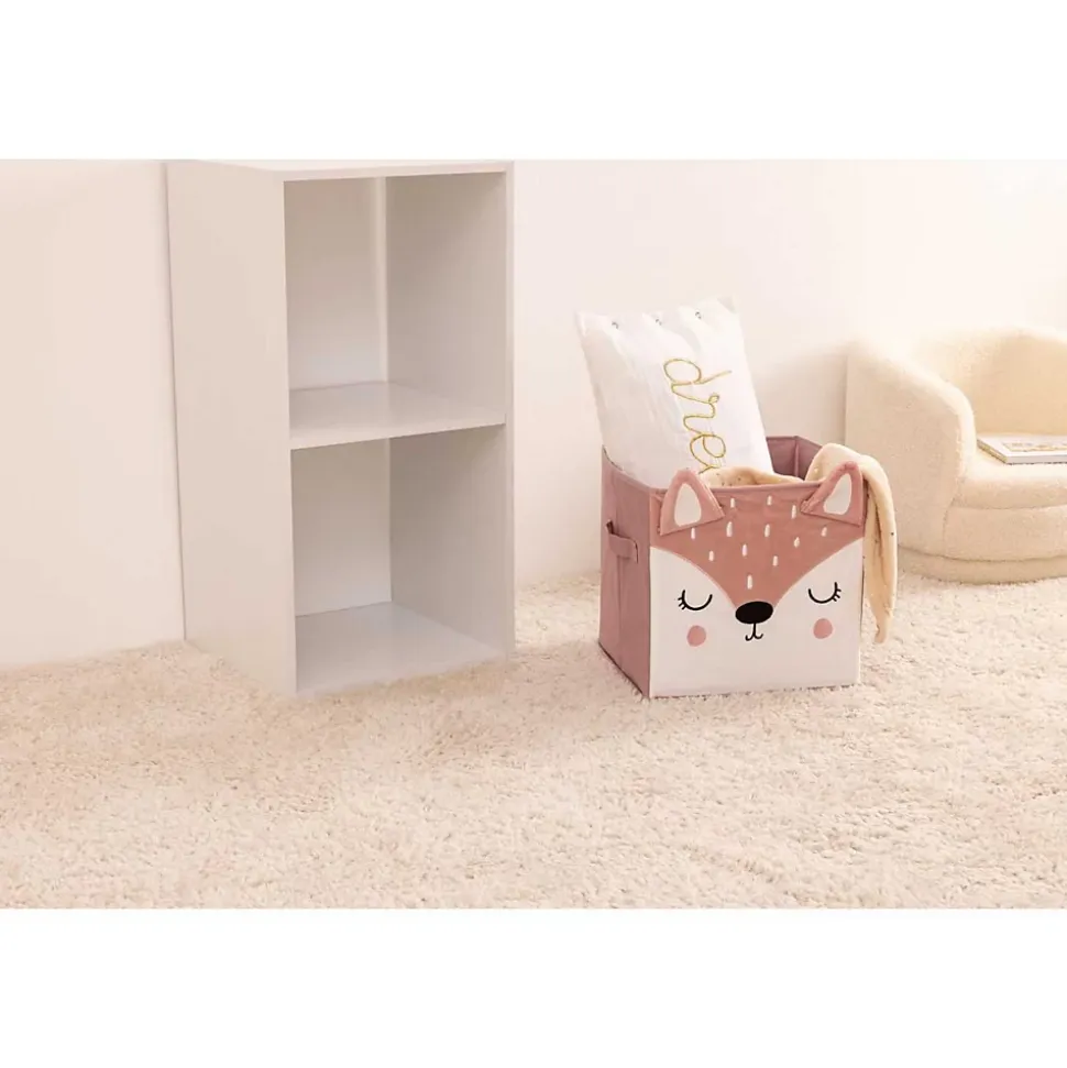 Lot de 2 boites de rangement Biche en velours