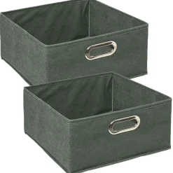 Lot de 2 Boites de rangement en tissu