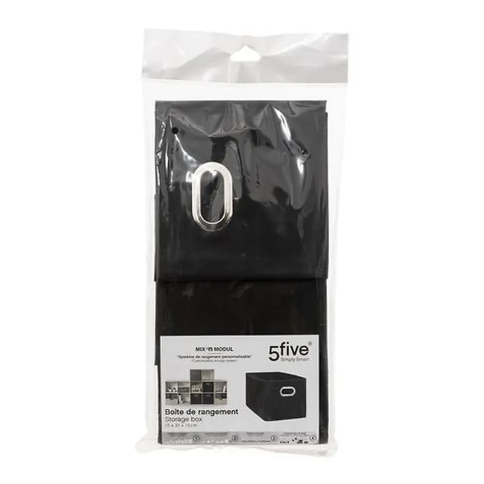 Lot de 2 Boites de rangement en tissu avec poignée