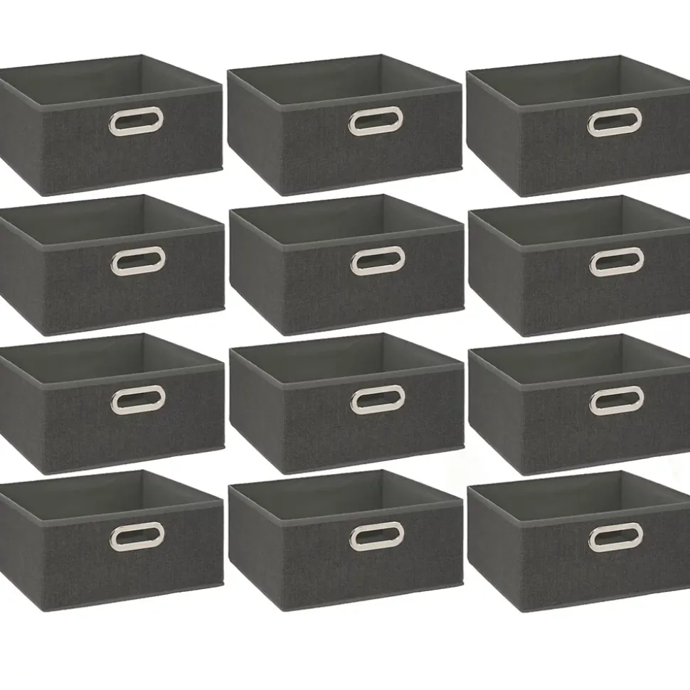 Lot de 12 Boites de rangement en tissu