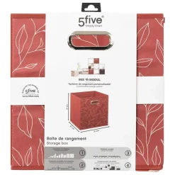 Lot de 6 boites de rangement en tissu Minimalist