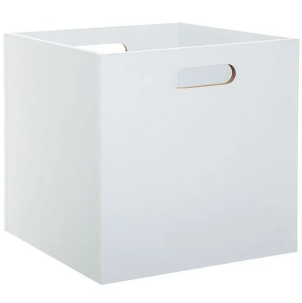 Lot de 2 Boîtes de rangement effet bois en MDF Mix n' modul