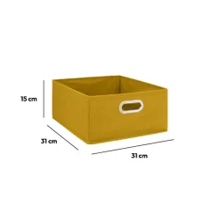 Lot de 6 boîtes de rangement en tissu MIX 'N MODUL