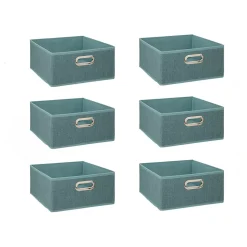 Lot de 6 boîtes de rangement en tissu MIX 'N MODUL