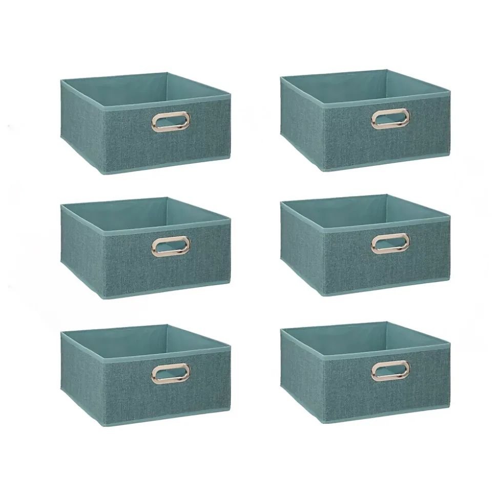 Lot de 6 boîtes de rangement en tissu MIX 'N MODUL