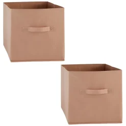 Lot de 2 boîtes de rangement en tissu MIX N' MODUL