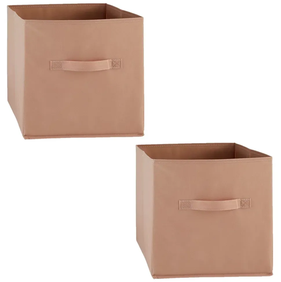 Lot de 2 boîtes de rangement en tissu MIX N' MODUL