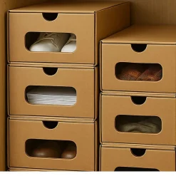 Lot de 10 boîtes de rangement Chaussures & accessoires
