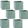 Lot de 6 boîtes de rangement en tissu MIX N' MODUL