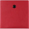 Lot de 2 boîtes de rangement ELA, en tissu rouge