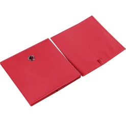 Lot de 2 boîtes de rangement ELA, en tissu rouge