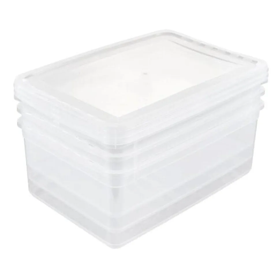 Lot de 3 boîtes de rangement Spécial Vêtements 11 litres