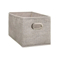Lot de 2 Boîtes de rangement Largeur 15 x Hauteur 31 cm - Beige chiné