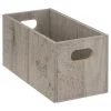 Lot de 2 Boîtes de rangement rectangulaire en MDF