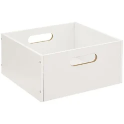 Lot de 2 Boîtes de rangement carrée en MDF