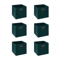 Lot de 6 boîtes de rangement en tissu MIX 'N MODUL