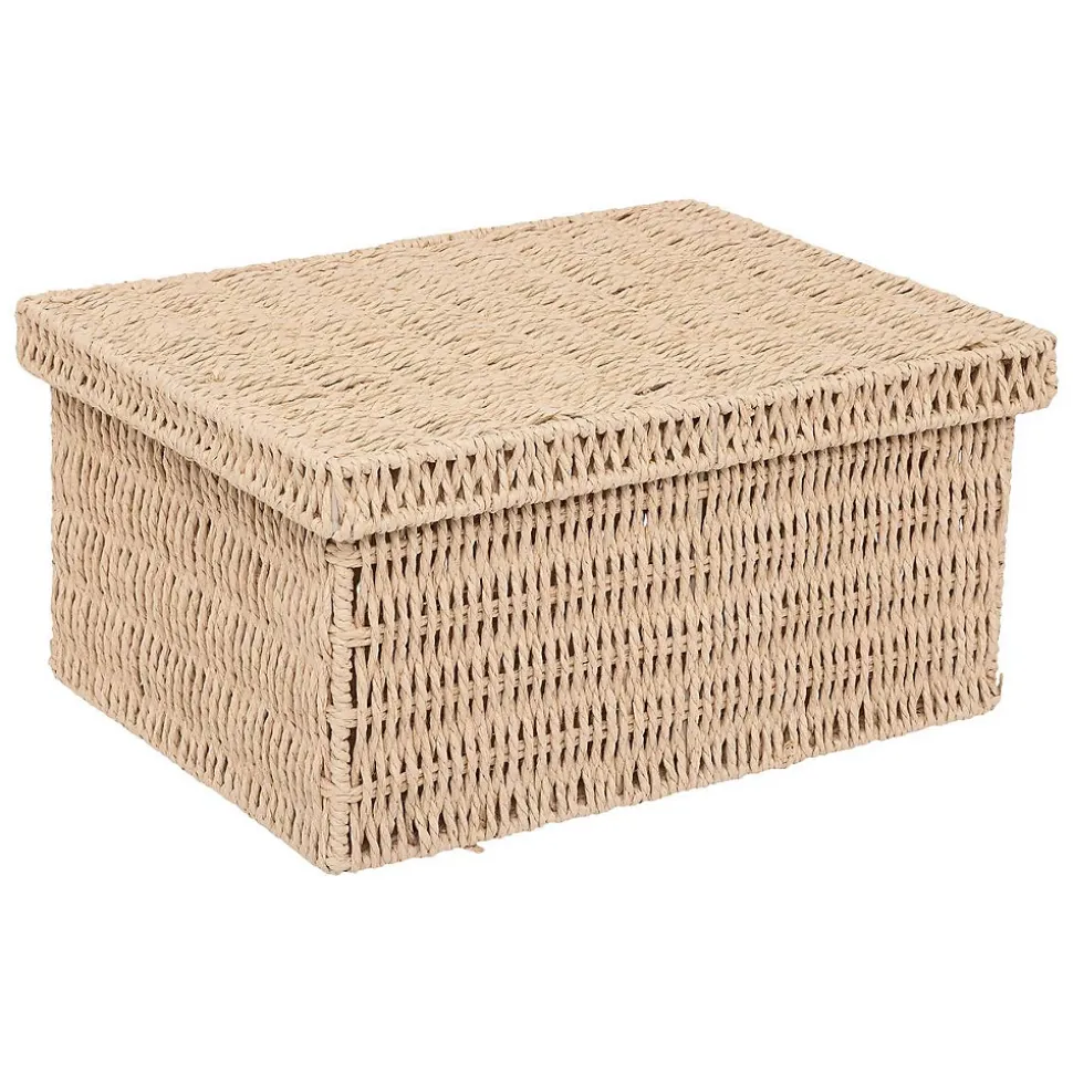 Lot de 2 boîtes range-documents Kord en papier tressé - Beige- 5five