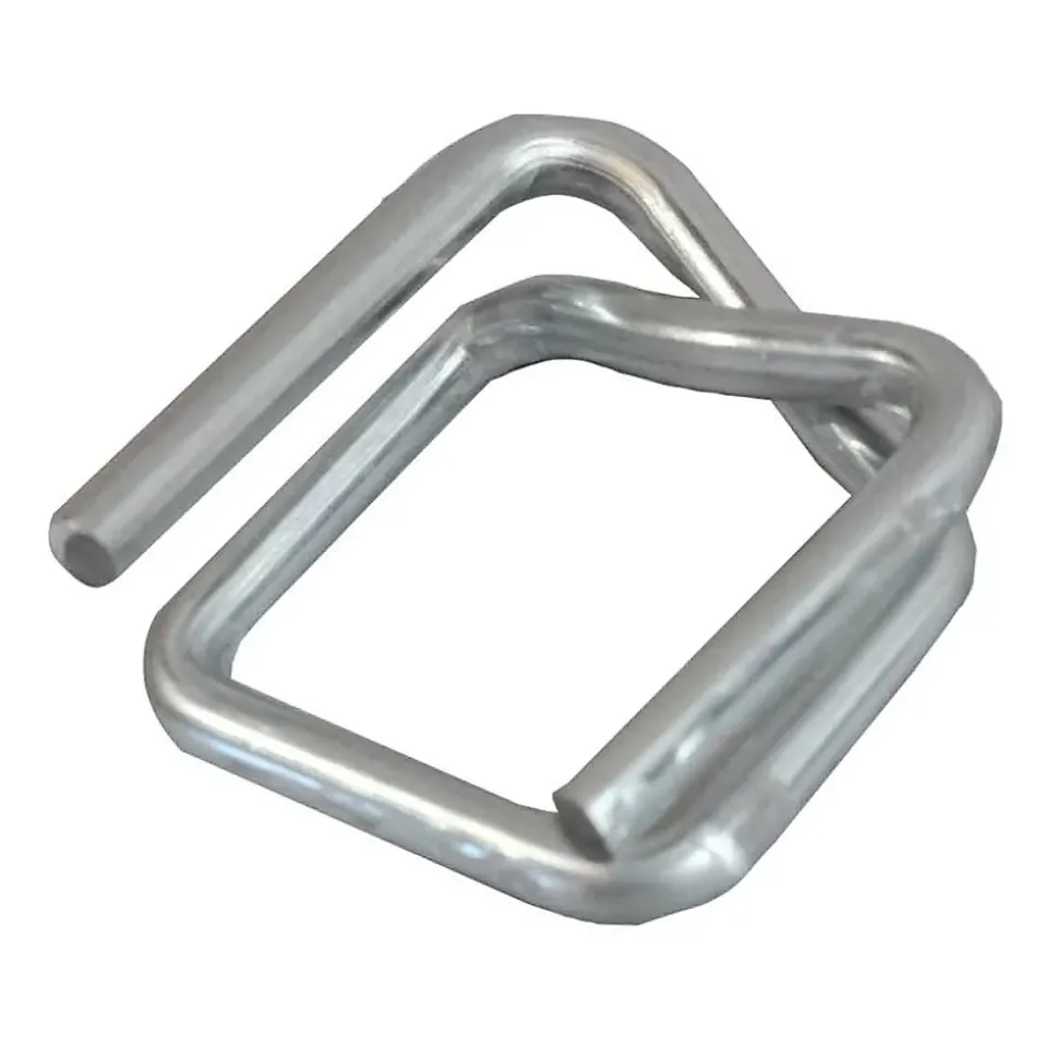 Lot de 250 Boucles pour Feuillard de cerclage 16 mm - Qualité PRO TECPLAST BC - Boucles autobloquantes en acier galvanisé