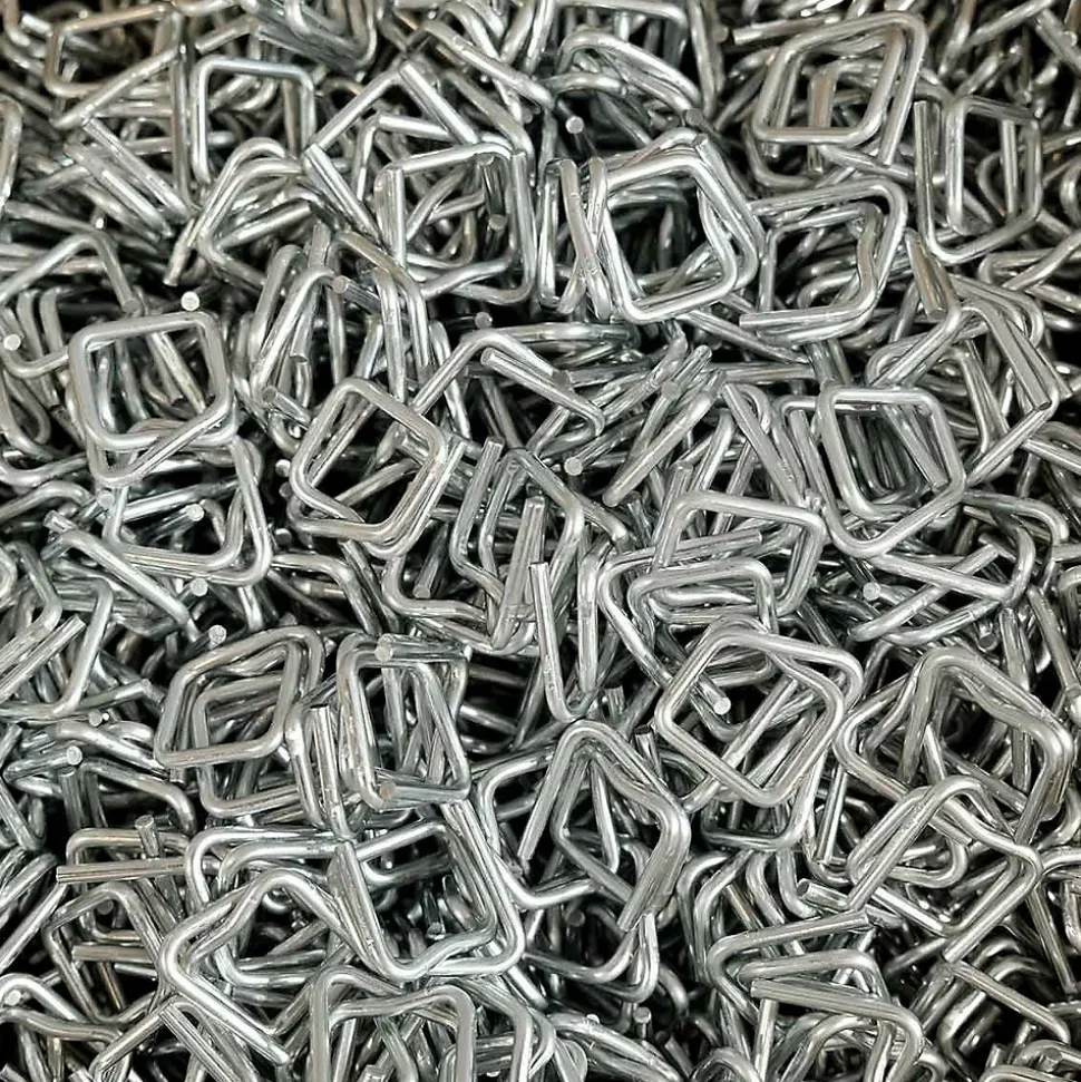 Lot de 250 Boucles pour Feuillard de cerclage 19 mm - Qualité PRO TECPLAST BC - Boucles autobloquantes en acier galvanisé
