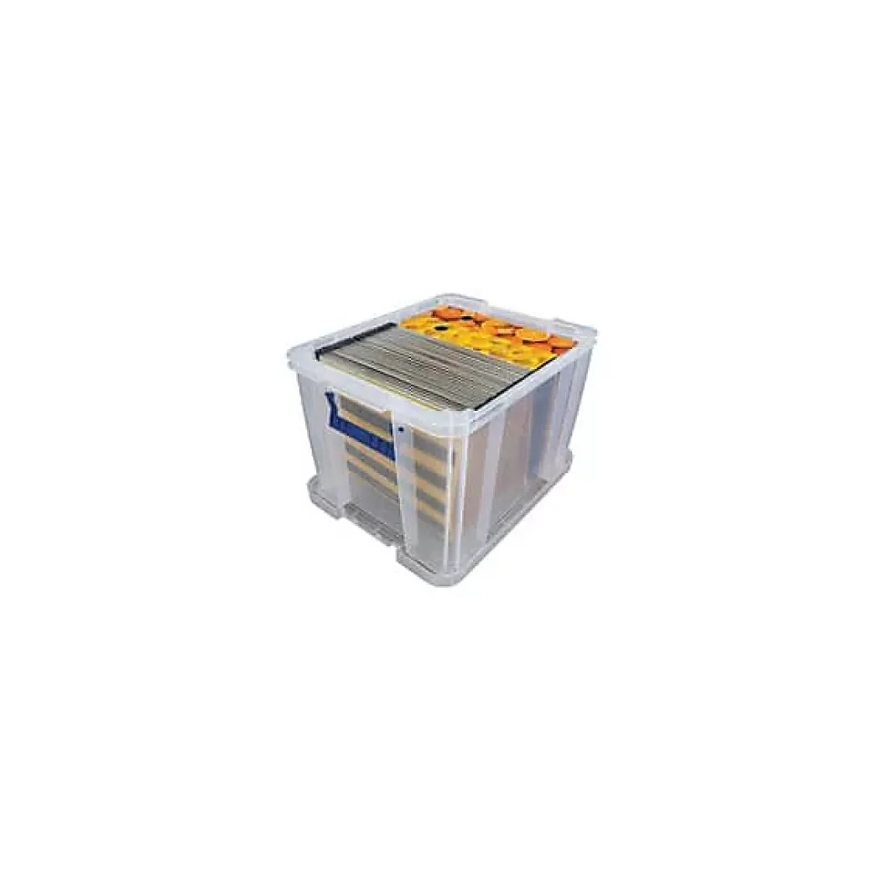 Lot de 3 Caisses de rangement Transparentes Professionnelles 36 litres