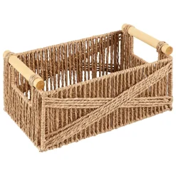 Lot de 3 caisses Eugène beige L26/31/36cm - Atmosphera