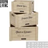 Lot de 3 caisses rectangulaires