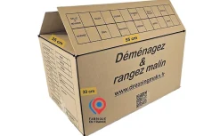 lot de 40 cartons demenagement 55x35x30 cm 2 adhesifs